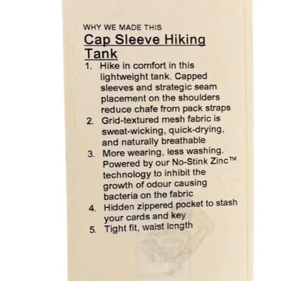 221 LULULEMON PINK CLAY / DARK OXIDE CAP SLEEVE HIKING TOP - Picture 8 of 8